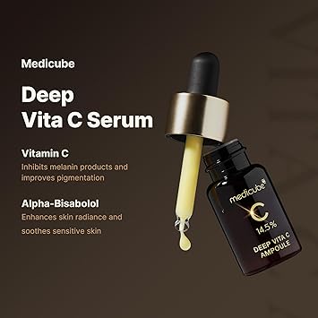 Medicube Deep Vita Serum 2.0 – 14.5% Vitamin C for Dark Spots | 10g x 3